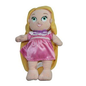 Disney Babies Disneyland World Rapunzel Tangled Plush Doll Pink Yellow RARE 13"